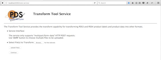 Transform Tools Service