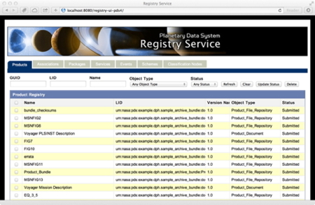 Registry User Interface
