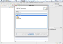 Eclipse Create Project - Selection