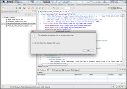 Eclipse Validate Schema - Result