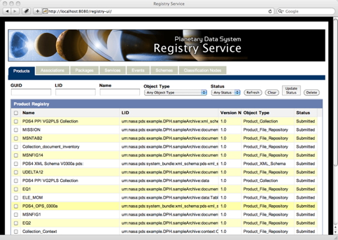 Registry User Interface