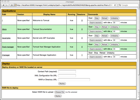 Tomcat Manager